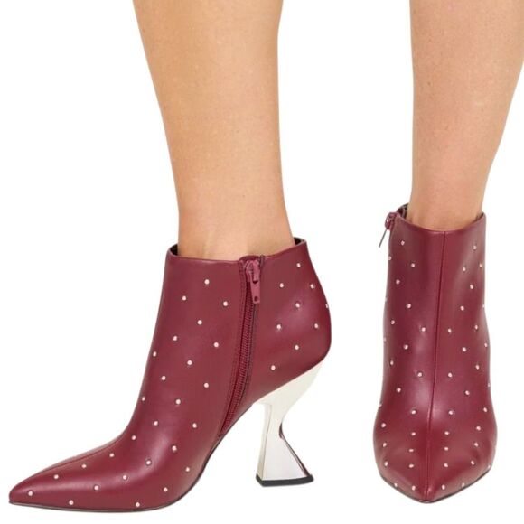 Katy Perry Womens The Laterr High Bootie Cranberry Ankle Fashion Boots Size 10M - Picture 1 of 16